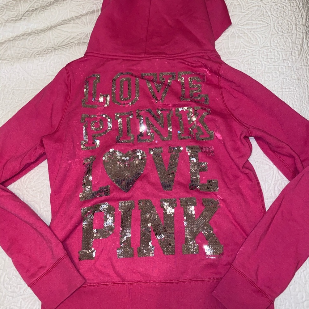 PINK Victoria’s Secret zip up hoodie.